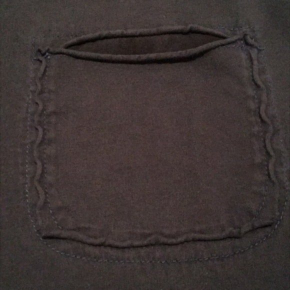 Vertical By Robert Comstock Blue V Neck Shirt With Pocket - Picture 5 of 5